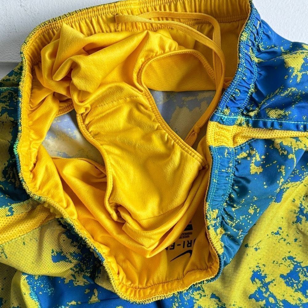 Nike Blue and Yellow Athletic Shorts - Picture 7 of 11
